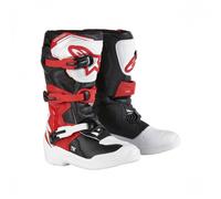 Alpinestars Tech 3S Youth MX Boots White Black Bright Red Motocross