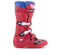 Alpinestars Tech 5 Boots Bright Red Dark Red Alpine Blu