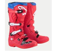 Alpinestars Tech 5 Motocross Boots BRIGHT RED DARK RED ALPINE BLUE Adults