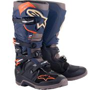 Alpinestars Tech 7 Enduro Drystar Motocross Boots, black-grey-blue, size 38