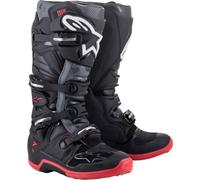 Alpinestars Tech 7 Motocross Boots, black-grey-red, size 49 50 for Men