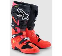 Alpinestars Tech 7 Motocross Enduro Boots Black/Red Fluorescent Pink