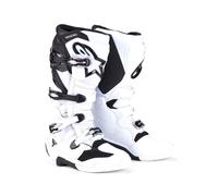 Alpinestars Tech 7 MX Boots White Black Motocross Off-Road Racing