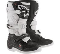 Alpinestars Tech 7s YOUTH KIDS MX Motocross Boots (Black, White)
