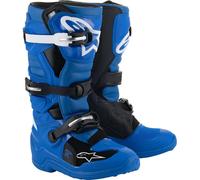 Alpinestars Tech 7S Youth Moto Motocross Off-Road MX Boots Blue / Black / White