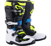 Alpinestars Tech 7S Youth Motocross Boots, black-blue-yellow, size 35 36