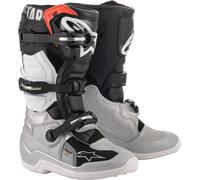 Alpinestars Tech 7S Youth Motocross Boots, black/silver, size 40,5