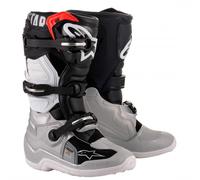 Alpinestars Tech 7s YOUTH Motocross Boots Black/Silver/White/Gold