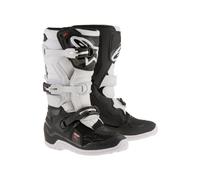 Alpinestars Tech 7S Youth MX Boots Black White Motocross Off-Road Quad