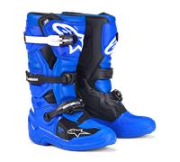 Alpinestars Tech 7S Youth Motocross Boots, black-white-blue, size 34