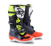 ALPINESTARS ALPINESTARS - Boots Tech 7S Junior Dark Gray / Red Fluo / Yellow Fluo 6 (EU 39)