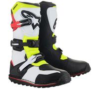 Alpinestars Tech-T Motorcycle Boots, white-red-yellow, size 42 for Men