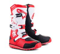 Alpinestars Tech-T Motorcycle Boots, white-red, size 42 for Men