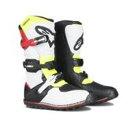 Alpinestars Tech-T Motorcycle Boots, white-red-yellow, size 38 for Men