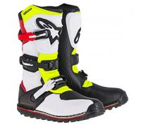 Alpinestars Tech-T Trials Boots White/Red/Yellow Fluo/Black