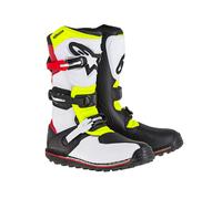 Alpinestars Tech-T Motorcycle Boots, white-red-yellow, size 47 for Men