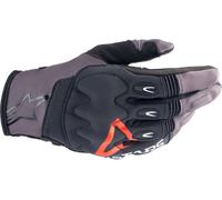 Alpinestars Techdura Motocross Gloves, black-grey-red, size L for Men