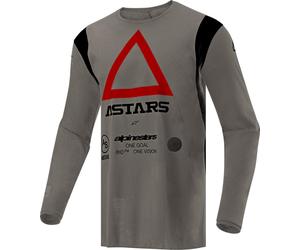 Alpinestars Techdura Motocross Jersey, taupe, size S