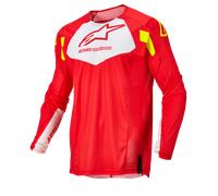 Alpinestars Techstar Factory Jersey Red Fluo White Yellow Fluo, Size: XL