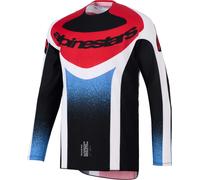 Alpinestars Techstar KNIF Motocross Jersey, black/white/red, size XL