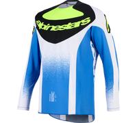 Alpinestars Techstar KNIF Motocross Jersey, blue/black/yellow, size M