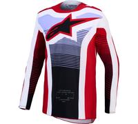 Alpinestars Techstar Maven Motocross Jersey, red/white/black, size M
