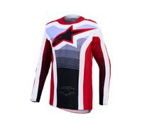 Alpinestars Techstar Maven MX Jersey Fire Red/White/Lavender/BlackXL Fire Red,White,Lavender,Black