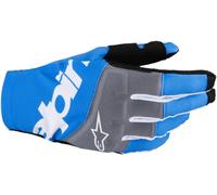Alpinestars Techstar Motocross Gloves, black/blue, size S