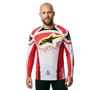 Alpinestars Techstar Nomur Motocross Jersey, light grey/red, size M