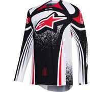Alpinestars Techstar Nomur Motocross Jersey, black-white-red, size S for Men