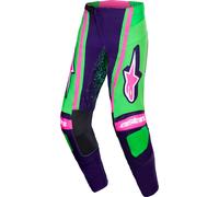 Alpinestars Techstar Nomur Motocross Pants, green-purple, size 32 for Men