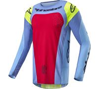 Alpinestars Techstar Ocuri Motocross Jersey, red-blue, size XL for Men