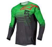 alpinestars Techstar Phantom Jersey MX Jersey men Anthracite/Neon green, S