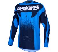 Alpinestars Techstar Swan Motocross Jersey, blue/dark blue, size L