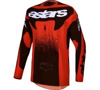Alpinestars Techstar Swan Motocross Jersey, red/black/white, size S
