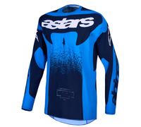 Alpinestars Techstar Swan Motocross Jersey, blue/dark blue, size M