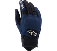 Alpinestars Tracker Motorbike Motorcycle Gloves - Dark Blue / Black