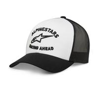 Alpinestars Triple Trucker Hat Unisex Casual Baseball Snap Back Cap Black White