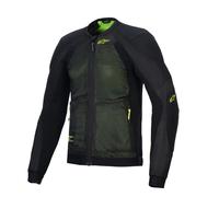 Alpinestars Troop-Air Men’s Mesh Motorcycle Jacket Black Yellow Fluo