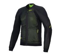 Alpinestars Troop-Air Moto Motorcycle Textile Jacket Black / Fluo Yellow