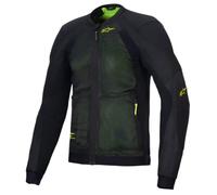 Alpinestars Troop-Air Protector Jacket, black-yellow, size 2XL for Men