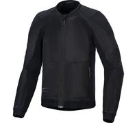 Alpinestars Troop-Air Motorcycle Motorbike Textile Jacket - Black / Black