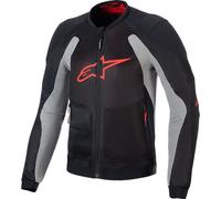 Alpinestars Troop-Air Motorcycle Textile Jacket - Black / Ash Grey / Red