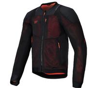 Alpinestars Troop-Air Pro Protector Jacket, black-red, size XL for Men