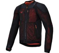 Alpinestars Troop-Air Pro Motorcycle Motorbike Textile Jacket - Black / Fluo Red