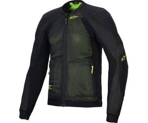 Alpinestars Troop-Air Protector Jacket, black-yellow, size L for Men