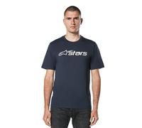 Alpinestars tshirt Mens Short Sleeved Cotton Navy Grey Blaze