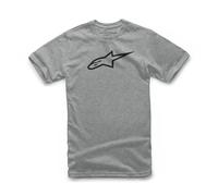 Alpinestars Tshirt Short Sleeved Mens Cotton Ageless Classic Grey Heather Black