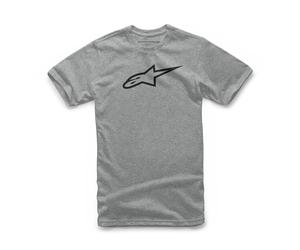 Alpinestars Tshirt Short Sleeved Mens Cotton Ageless Classic Grey Heather Black