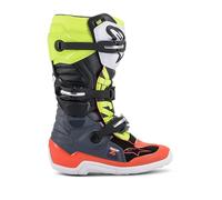 ALPINESTARS ALPINESTARS - Boots Tech 7S Junior Dark Gray / Red Fluo / Yellow Fluo 6 (EU 39)